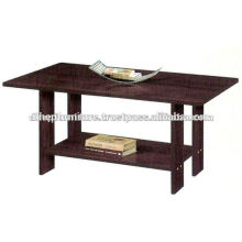 Table basse en bois avec étagère